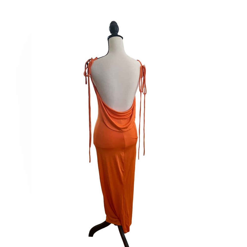 Tied Strap Low Back Maxi Dress - Picture 2 of 3